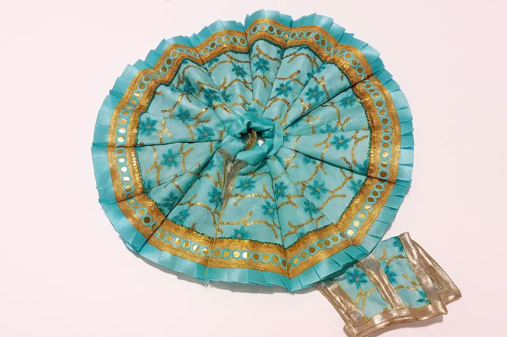Ocean blue kali wali poshak for ladoo Gopala 
