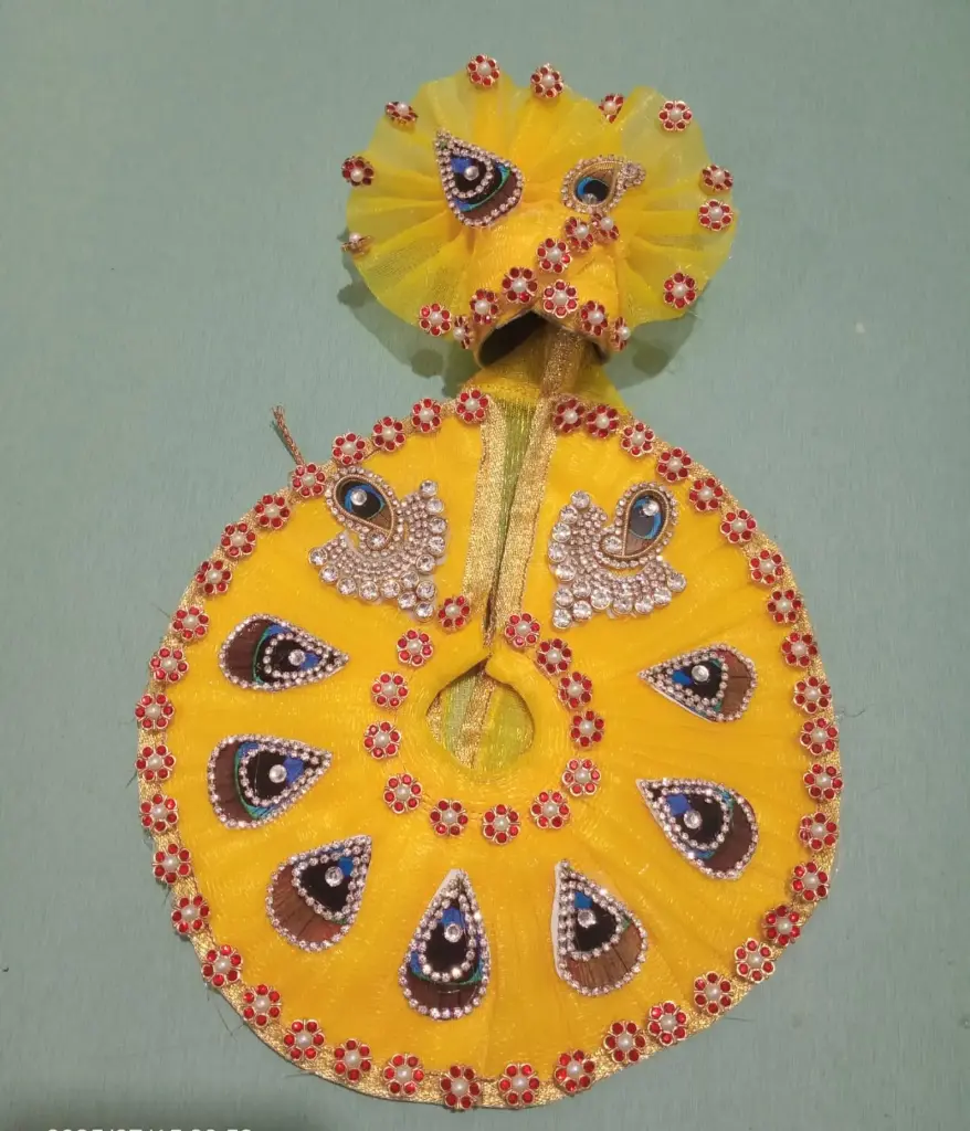 yellow  poshak with Pagdi