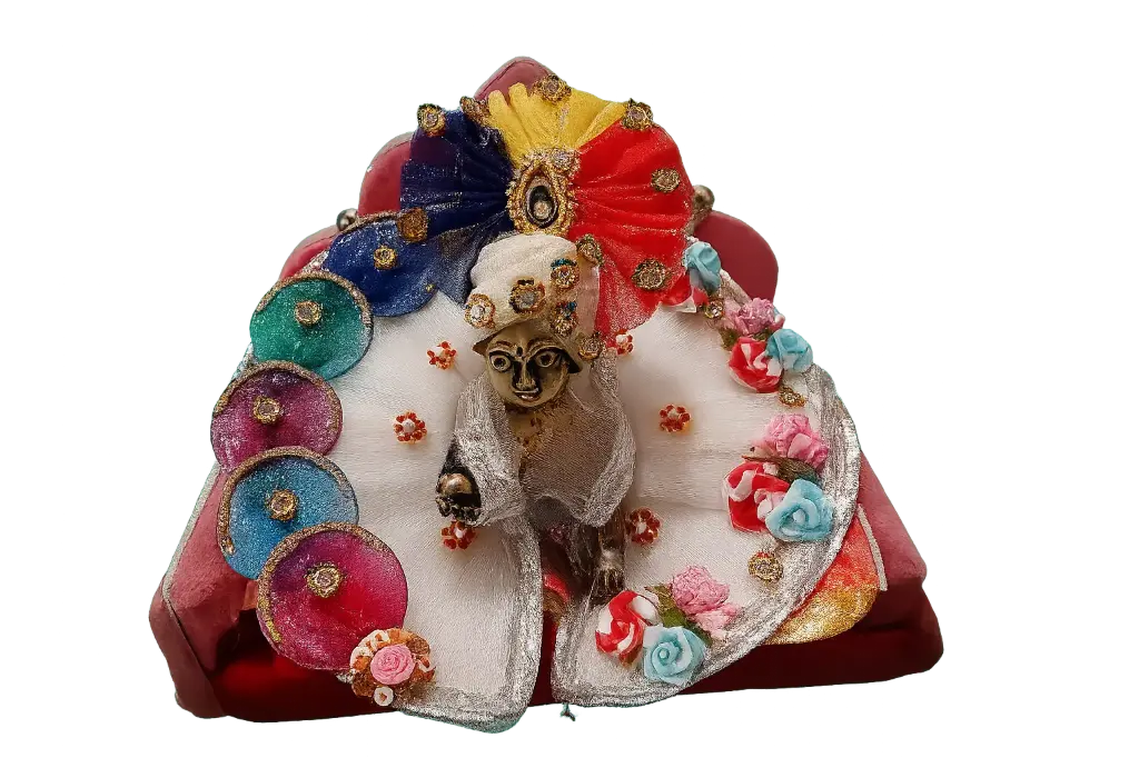 Floral Bliss Mukut Poshak for ladoo Gopala