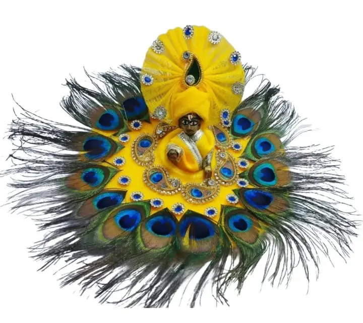 Gopal Kanak-Leela yellow touch with mukut 