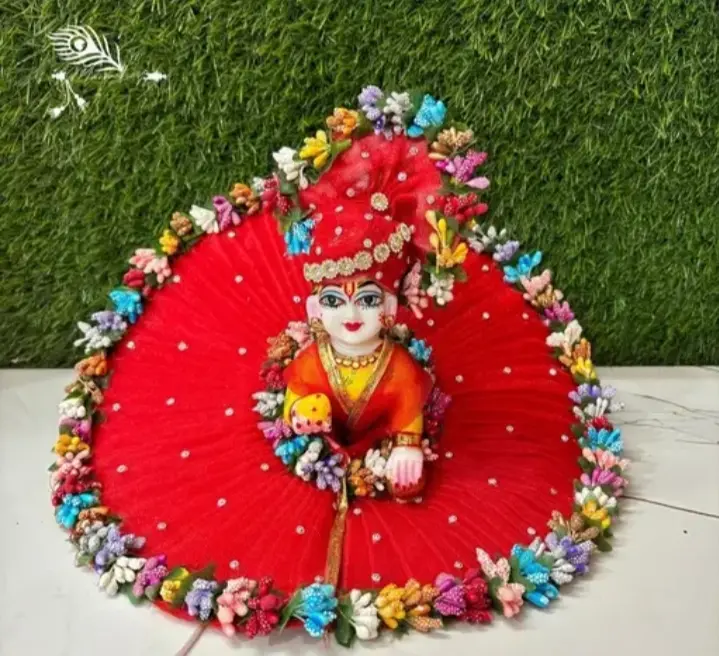Prem Pushp Vastra with mukut For ladoo Gopala